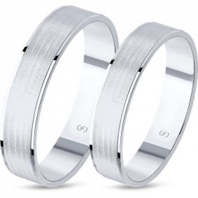 Обручальное кольцо из белого золота 4 мм SOKOLOV 112211 112211 фото