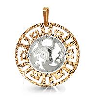 Золотая подвеска AQUAMARINE 11255 11255 фото