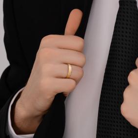 Обручальное кольцо из лимонного золота 4 мм SOKOLOV 113211 113211 фото