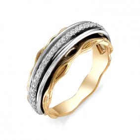 Золотое кольцо АЛЬКОР 11549-100 с бриллиантом 11549-100 фото