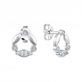 Серебряные серьги TALANT 12-72-0001-15845 с фианитом 12-72-0001-15845 фото