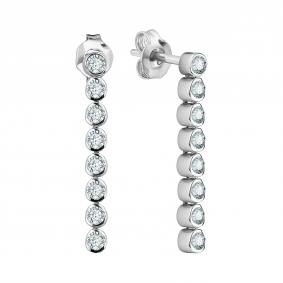Серебряные серьги TALANT 12-72-0001-27730 с фианитом 12-72-0001-27730 фото