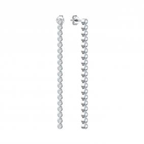 Серебряные серьги TALANT 12-72-0001-28060 с фианитом 12-72-0001-28060 фото