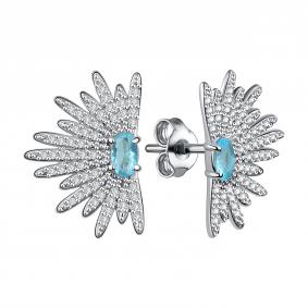 Серебряные серьги TALANT 12-72-0009-17336 с фианитом 12-72-0009-17336 фото