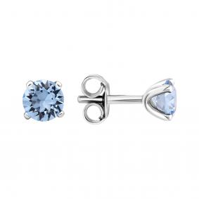 Серебряные серьги TALANT 12-72-000B-26412 с кристаллом Swarovski 12-72-000B-26412 фото
