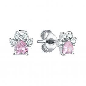 Серебряные серьги TALANT 12-72-000R-15578 с фианитом 12-72-000R-15578 фото