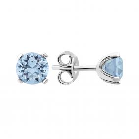 Серебряные серьги TALANT 12-72-000Л-26411 с кристаллом Swarovski 12-72-000Л-26411 фото