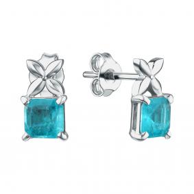 Серебряные серьги TALANT 12-72-0П00-15370 с горным хрусталём 12-72-0П00-15370 фото
