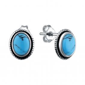 Серебряные серьги TALANT 12-76-000Ъ-15070 с бирюзой 12-76-000Ъ-15070 фото