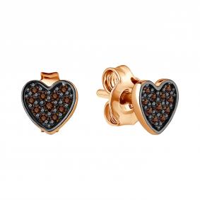 Серьги из золочёного серебра TALANT 12-7S-0007-15155 с фианитом 12-7S-0007-15155 фото