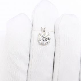 Подвеска из белого золота ЮК Granat 12.40.32.5756.00-6831 с алмазом огранённым синт 12.40.32.5756.00-6831 фото