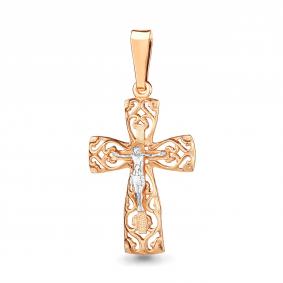 Золотая подвеска AQUAMARINE 12002 12002 фото