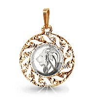 Золотая подвеска AQUAMARINE 12209 12209 фото