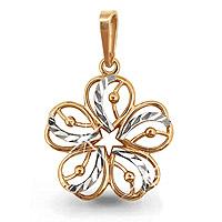 Золотая подвеска AQUAMARINE 12238 12238 фото