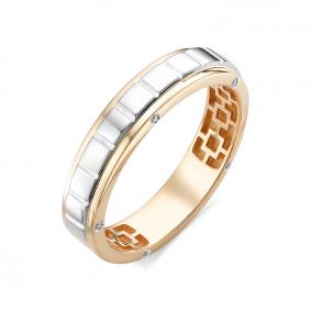 Золотое кольцо АЛЬКОР 12242-100 с бриллиантом 12242-100 фото