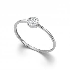 Кольцо из белого золота АЛЬКОР 12264-200 12264-200 фото