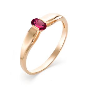 Золотое кольцо АЛЬКОР 12334-103 с рубином 12334-103 фото