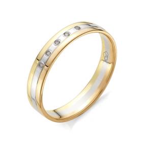 Золотое кольцо АЛЬКОР 12377-800 с бриллиантом 12377-800 фото