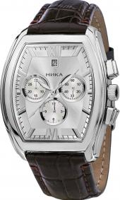 Серебряные часы Часовой завод Ника 1264.0.9.23A.01 с кварцем и ювелирным кристаллом 1264.0.9.23A.01 фото