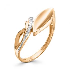 Золотое кольцо АЛЬКОР 12682-100 с бриллиантом 12682-100 фото