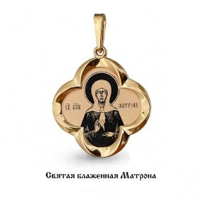 Золотая подвеска AQUAMARINE 12989 12989 фото