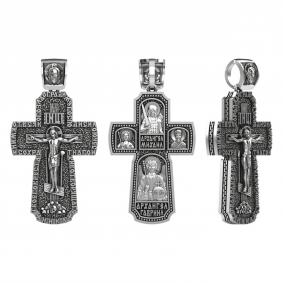 Подвеска-крест из черненого серебра Архангел Михаил Высоковы 585 13-000219-105000 13-000219-105000 фото