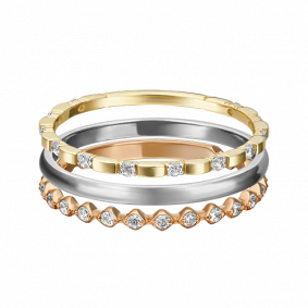 Кольцо из комбинированного золота Platina 13-0003-00-401-1140-48 с фианитом 13-0003-00-401-1140-48 фото