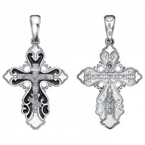 Подвеска-крест из серебра Высоковы 585 с эмалью 13-000852-130000-эч 13-000852-130000-эч фото