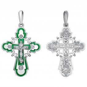 Подвеска-крест из серебра Высоковы 585 с эмалью 13-000959-132000-эз 13-000959-132000-эз фото