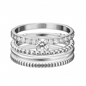 Серебряное кольцо-трансформер Platina с фианитом 13-0012-00-401-0200-69 13-0012-00-401-0200-69 фото