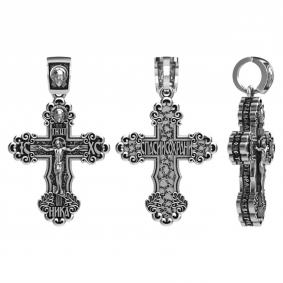 Подвеска-крест из черненого серебра Животворящему Кресту Господню Высоковы 585 13-002059-105000 13-002059-105000 фото
