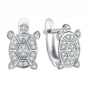 Серебряные серьги TALANT 13-72-0001-27128 с фианитом 13-72-0001-27128 фото