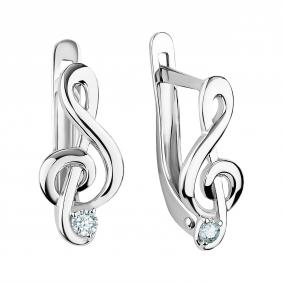 Серебряные серьги TALANT 13-72-0001-27347 с фианитом 13-72-0001-27347 фото