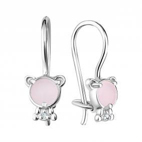 Серебряные серьги TALANT 13-72-000R-10574 с фианитом 13-72-000R-10574 фото