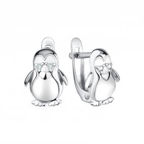 Серебряные серьги TALANT 13-79-0001-27571 с фианитом и эмалью 13-79-0001-27571 фото