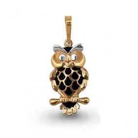 Золотая подвеска AQUAMARINE 13258 с эмалью 13258 фото