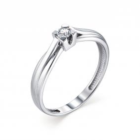 Золотое кольцо АЛЬКОР 13321-200 с бриллиантом 13321-200 фото