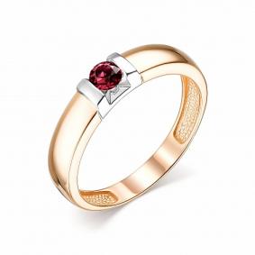 Золотое кольцо АЛЬКОР 13779-103 с рубином 13779-103 фото