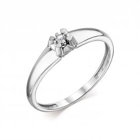 Золотое кольцо АЛЬКОР 13873-200 с бриллиантом 13873-200 фото