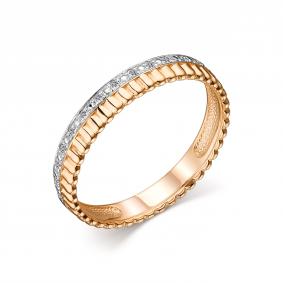 Золотое кольцо АЛЬКОР 13895-100 с бриллиантом 13895-100 фото