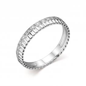 Кольцо из белого золота АЛЬКОР 13895-200 с бриллиантом 13895-200 фото