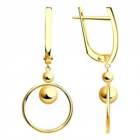Серьги из лимонного золота TALANT 14-20-0000-26476 14-20-0000-26476 фото