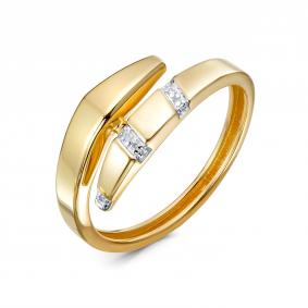 Кольцо из лимонного золота RoseGrace 14-325-103-1Ж с бриллиантом 14-325-103-1Ж фото