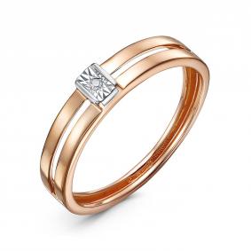 Золотое кольцо RoseGrace 14-332-103И1-1К с бриллиантом 14-332-103И1-1К фото