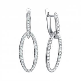 Серебряные серьги TALANT 14-72-0001-11936 с фианитом 14-72-0001-11936 фото