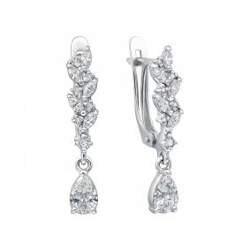 Серебряные серьги TALANT 14-72-0001-15844 с фианитом 14-72-0001-15844 фото