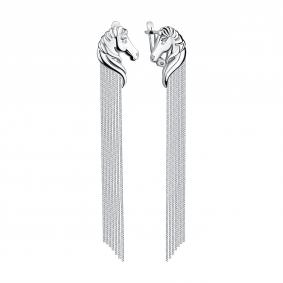 Серебряные серьги Символ года Лощадь TALANT с фианитом 14-72-0001-17314 14-72-0001-17314 фото