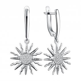 Серебряные серьги TALANT 14-72-0001-17334 с фианитом 14-72-0001-17334 фото