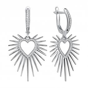 Серебряные серьги TALANT 14-72-0001-17337 с фианитом 14-72-0001-17337 фото