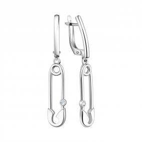 Серебряные серьги TALANT 14-72-0001-21368 с фианитом 14-72-0001-21368 фото